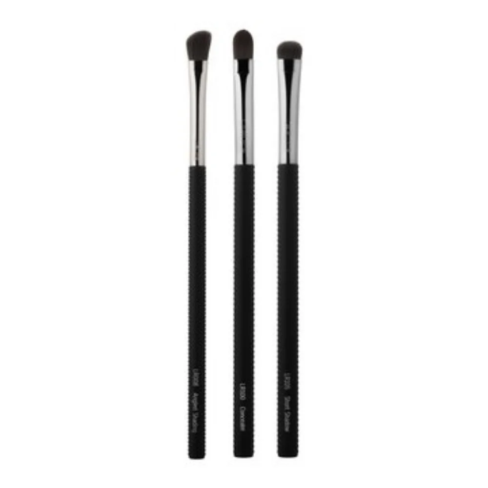 🔴 LARUCE Makeup Brush Trio - Editor Eyeshadow & Concealer Brushes Set